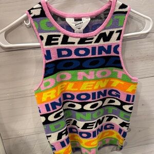 H&M Multicolor Graphic Tank Top